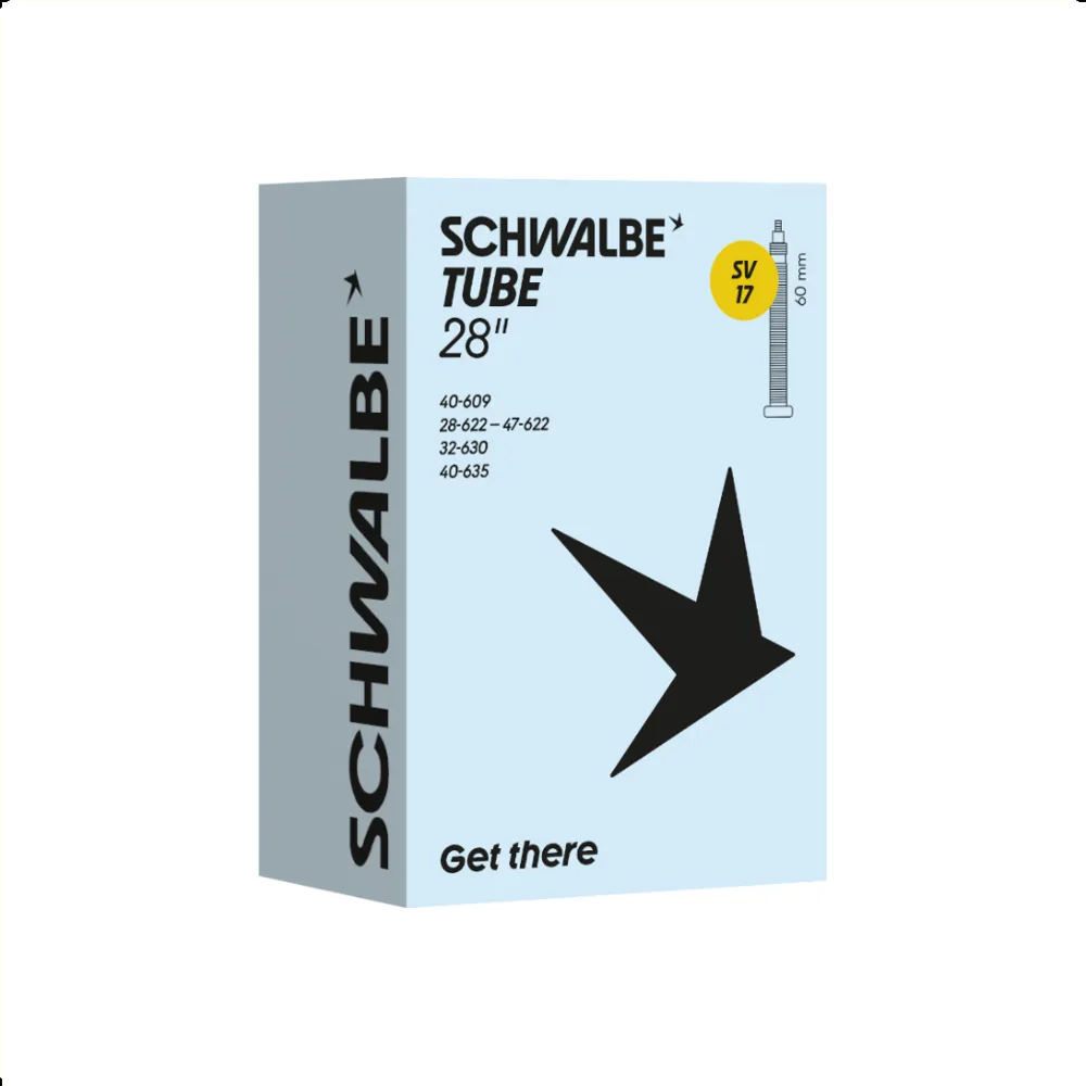 Schwalbe binnenband, 28x1 5/8x1 3/8,700x28-45C ETRTO  47-622/635, Presta/Frans 60mm SV17,