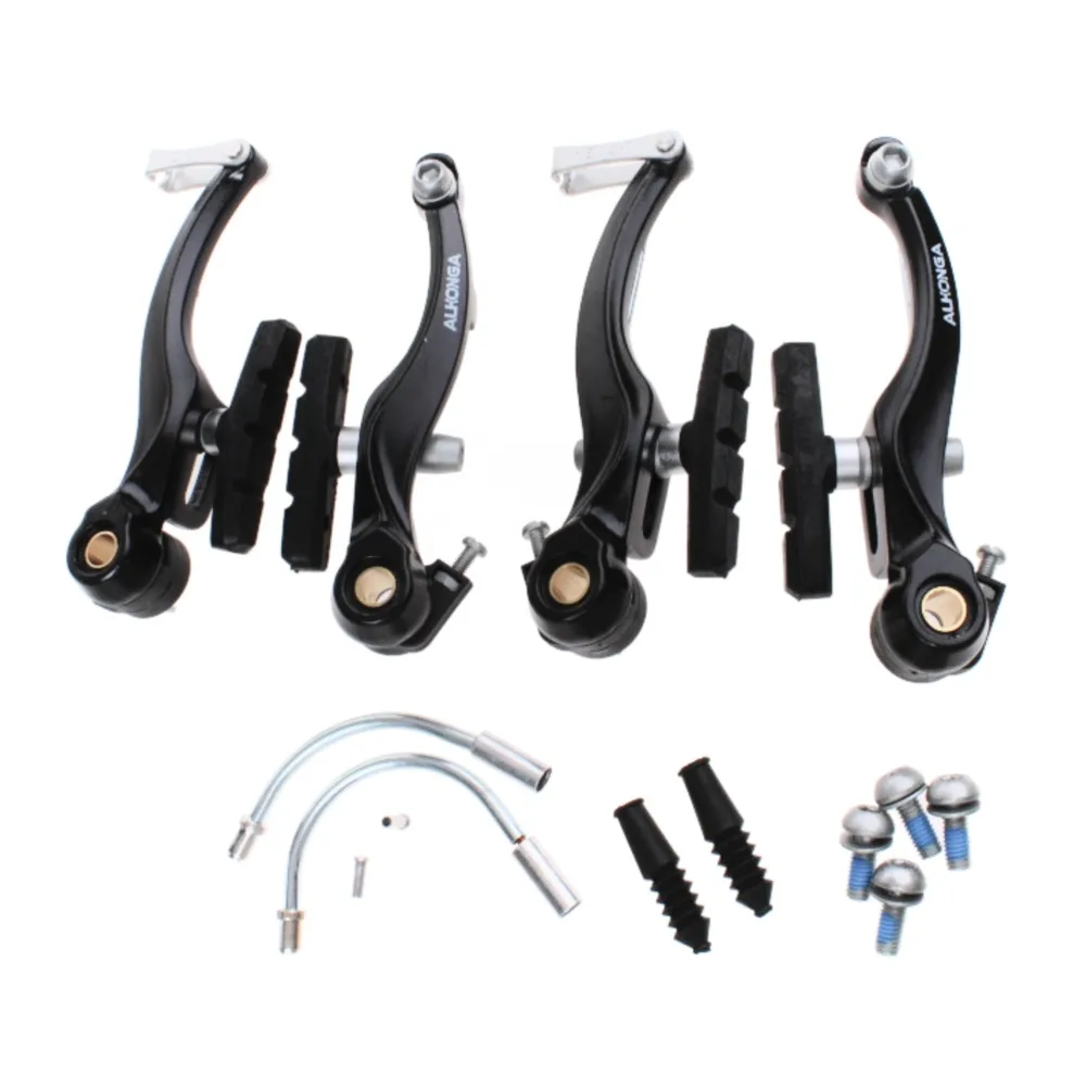 Alhonga rem set V-brake zwart compleet zwart.