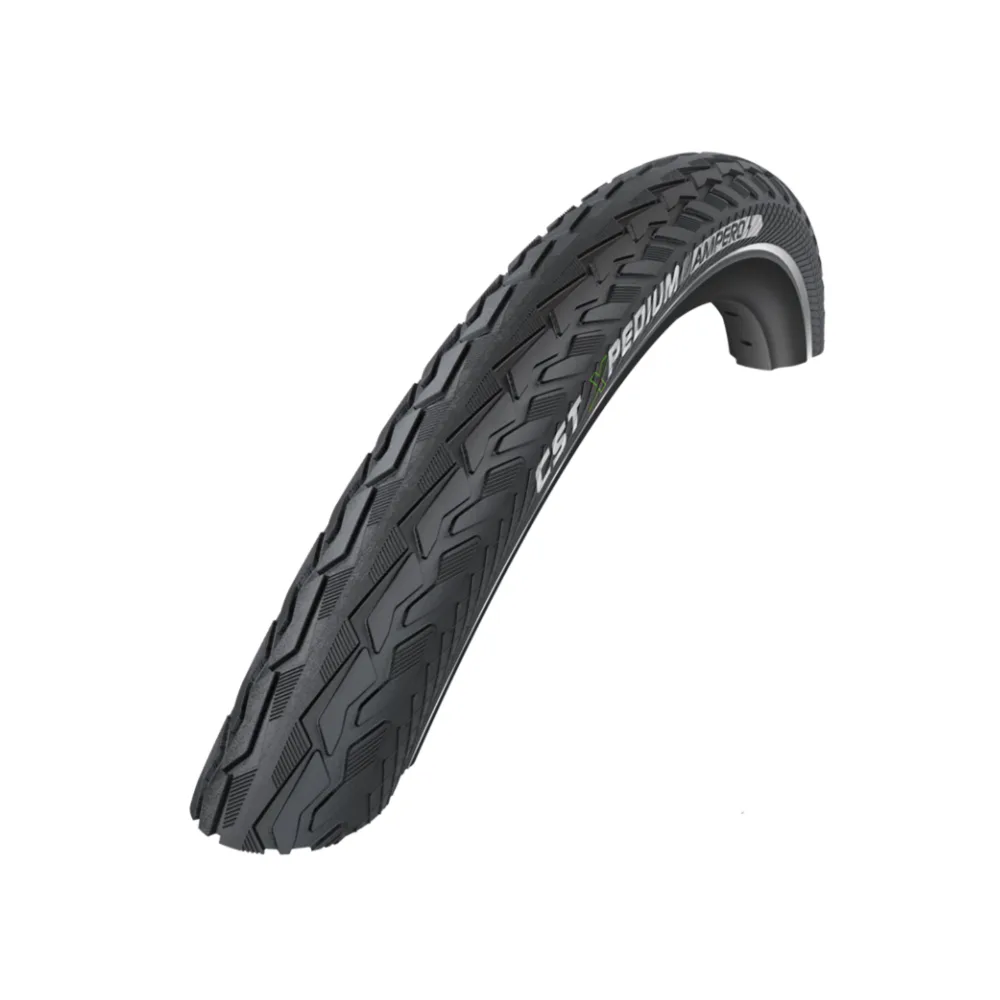 CST Xpedium Ampero E-Bike (2mm anti-lek) zwart met reflectie.  28x1 5/8x1 3/8 ETRTO 37-622