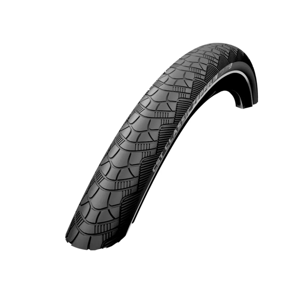 CST Zeppelin (1mm anti-lek) Zwart met reflectie. 28x2.00, ETRTO 50-622