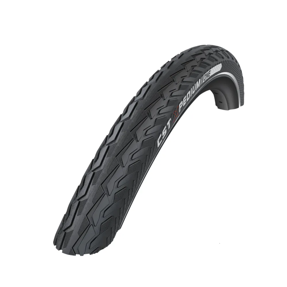 CST Xpedium One (1mm anti-lek) Zwart met zijreflectie. 26x1,75, ETRTO 47-559