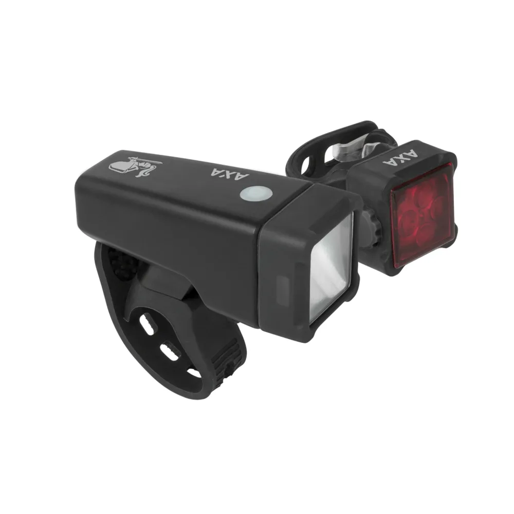 Axa Niteline T4-R verlichtingsset Zwart Batterij