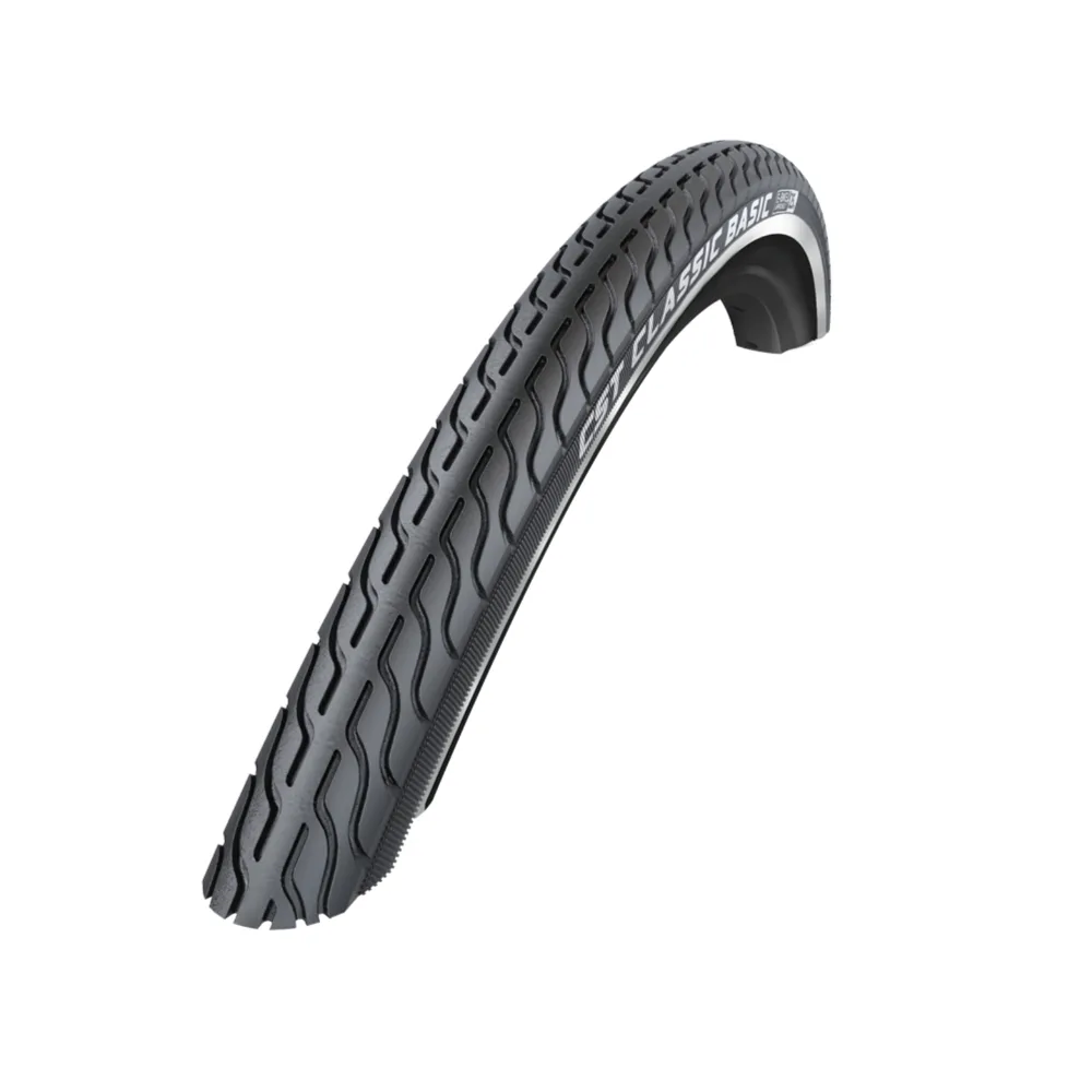 CST Classic Basic Zwart met reflectie. 24x1 3/8 , ETRTO 37-540
