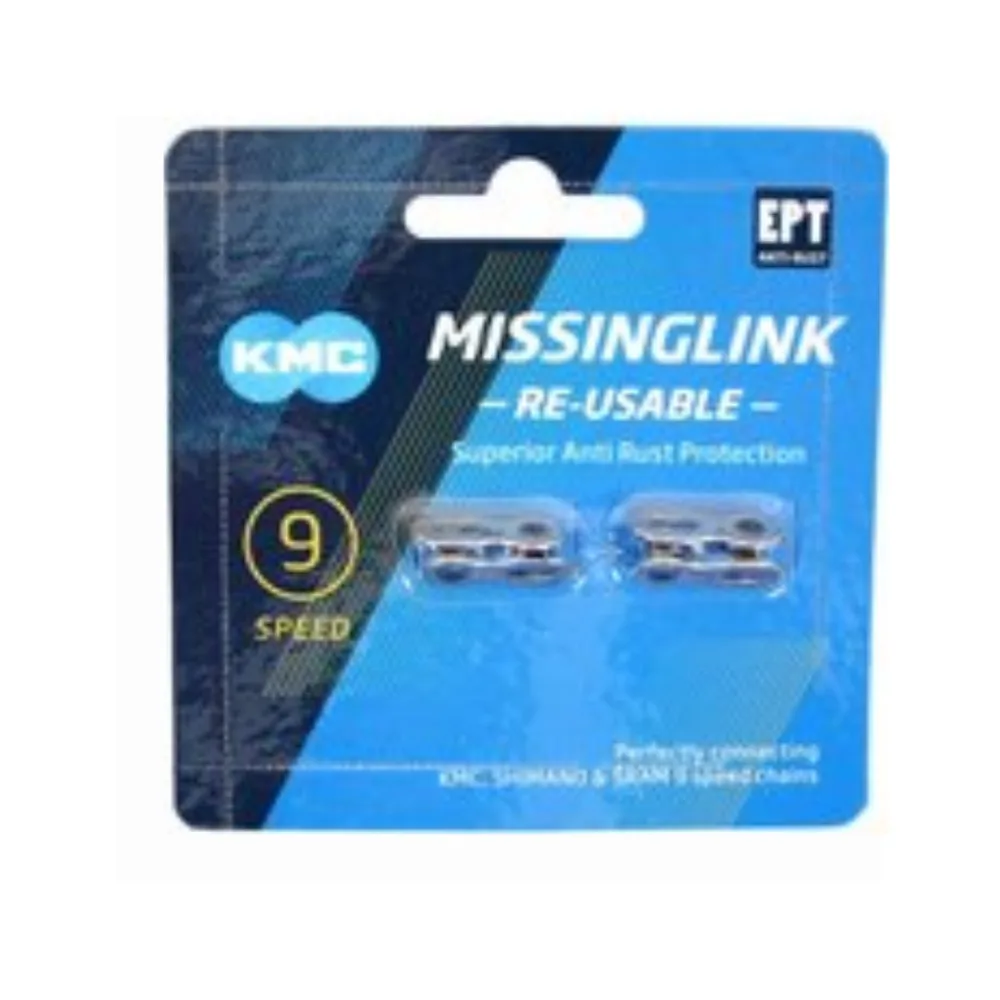 KMC kettingschakel Missinglink 9-speed silver, EPT, 1/2x1128, anti-roest