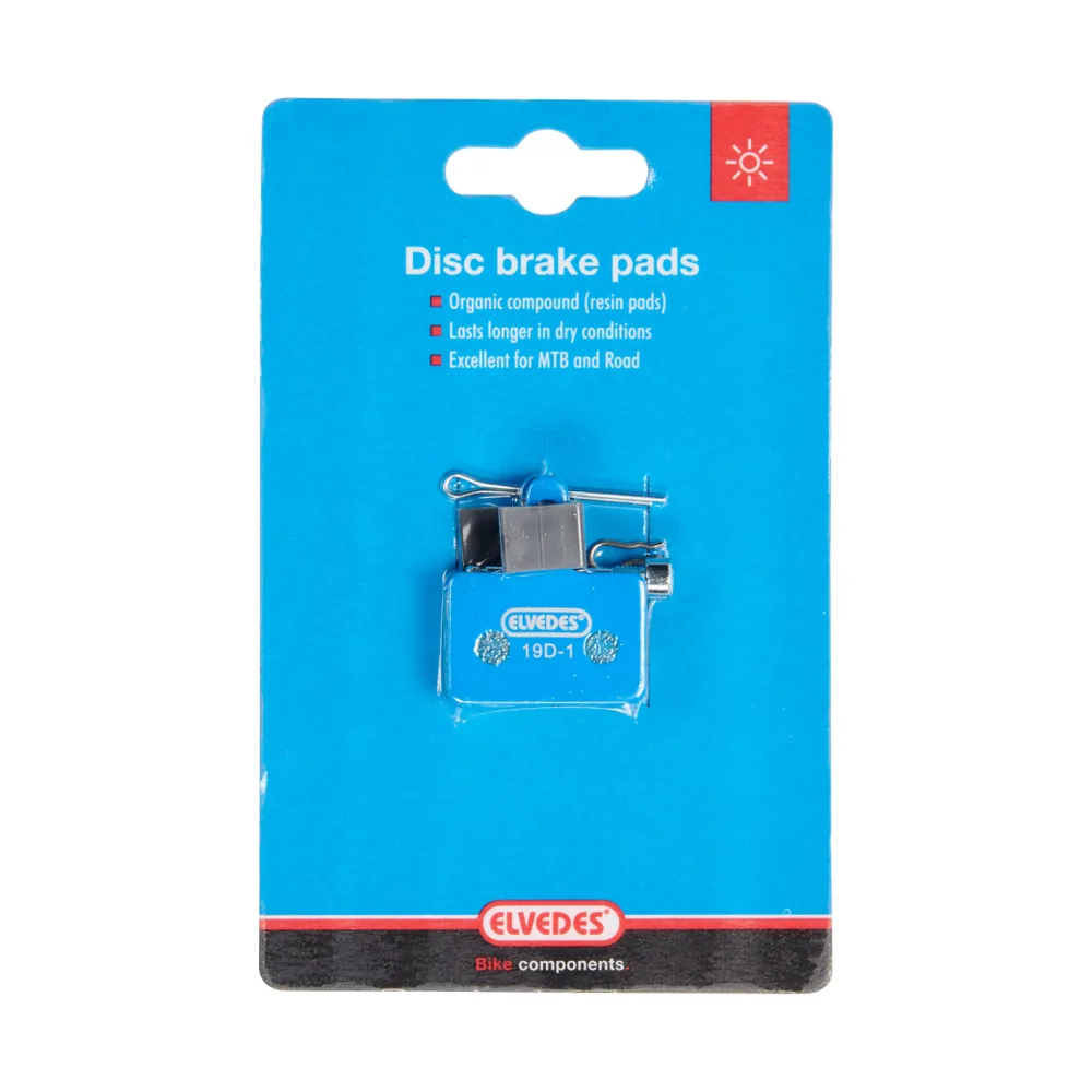 1 paar Elvedes organische schijfremblokken voor oa. Shimano BR-M375 per paar
