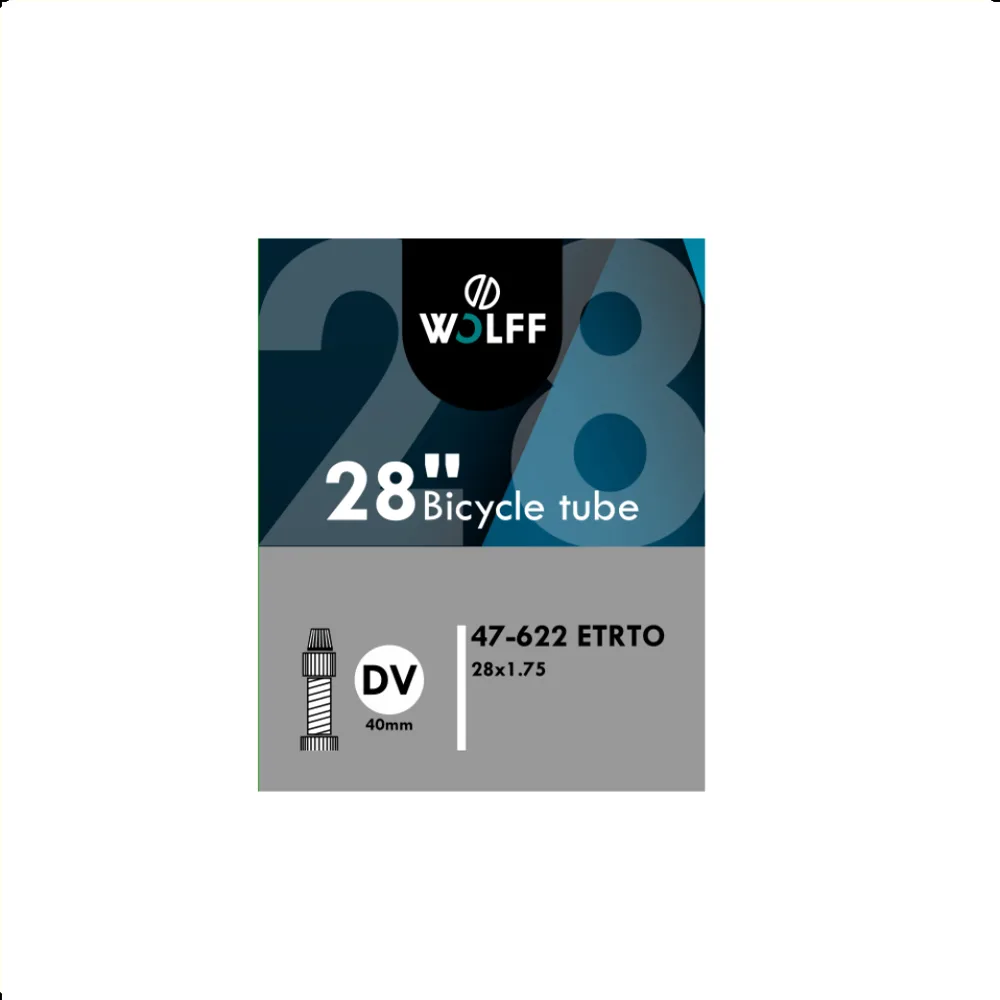 WOLFF Binnenband 28x1.75  ETRTO 47/622, Ventiel: Dunlop Blitz/Holland ventiel 40mm