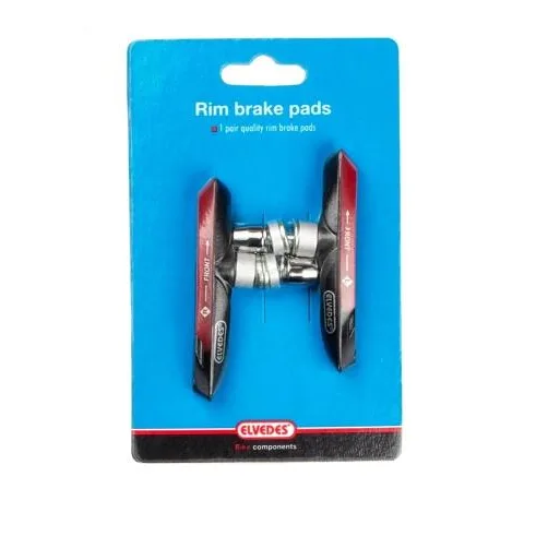 Elvedes V-brake remblokken 72mm. voor natte en droge omstandigheden per paar