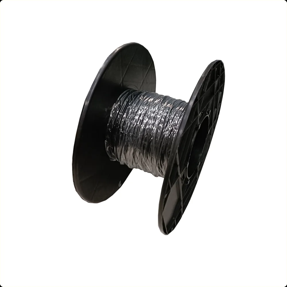 Elektra/verlichting snoer 1mmx30m. Zwart