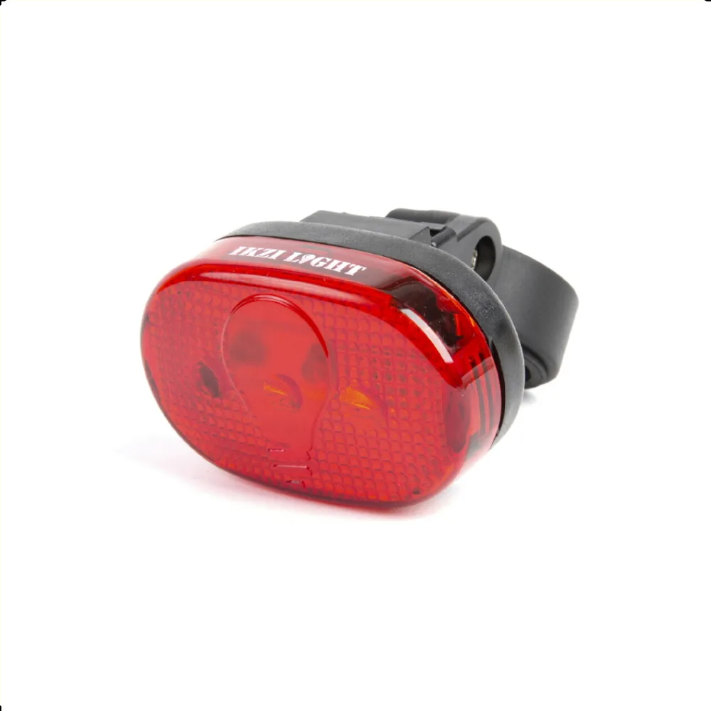 IkziLight achterlicht 3xLED ovaal rood Batterij