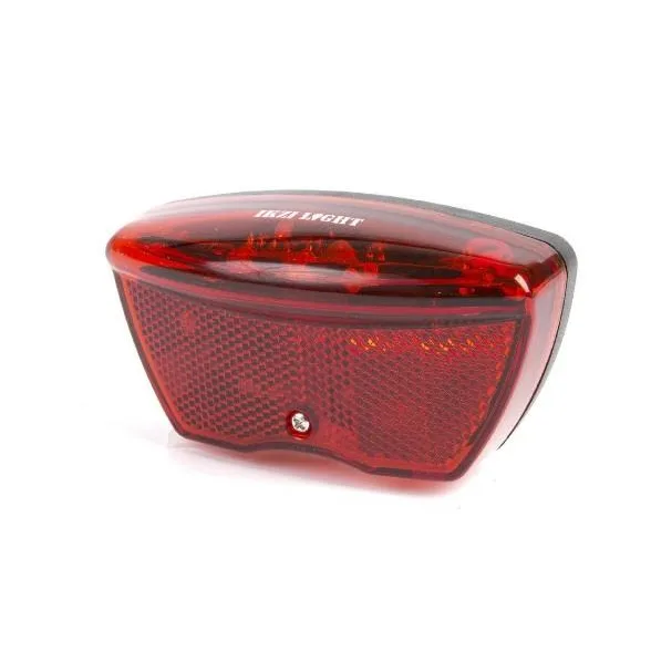 IkziLight achterlicht 5 led (auto on/off) met reflector Batterij
