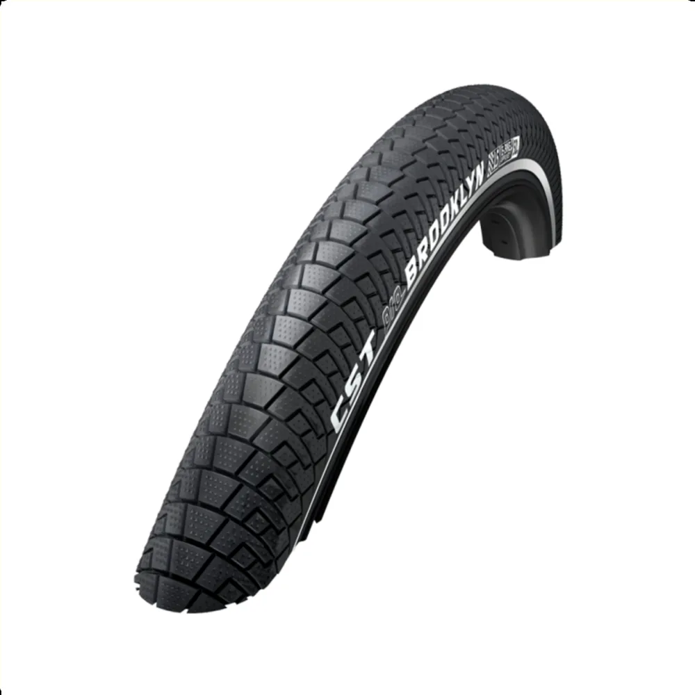 CST Brooklyn Pro (2mm anti-lek) zwart met reflectie 28x2.00, ETRTO 50-622