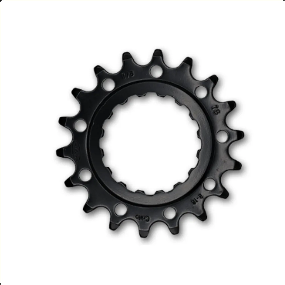 KMC tandwiel F Bosch Front 18T Chromoly Black 1/2x1/8"
