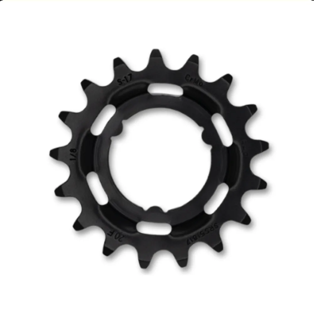 KMC tandwiel R Shimano wide 17T achtertandwiel. Chromoly Black 1/2x1/8"