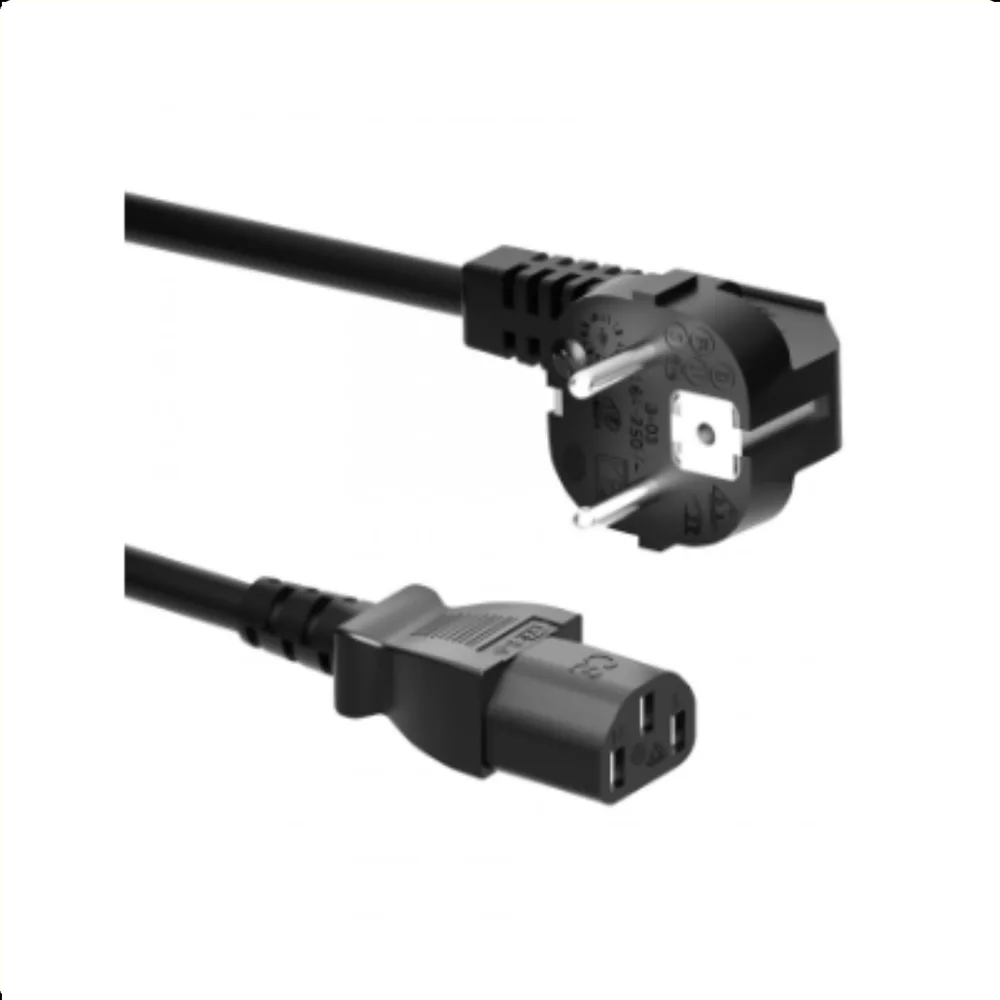 aansluitkabel

Kabeltype: H05VV-F 3x0.75mm²

Max. belasting:250V

Aansluiting 1: C13

Aansluiting 2: Schuko male
