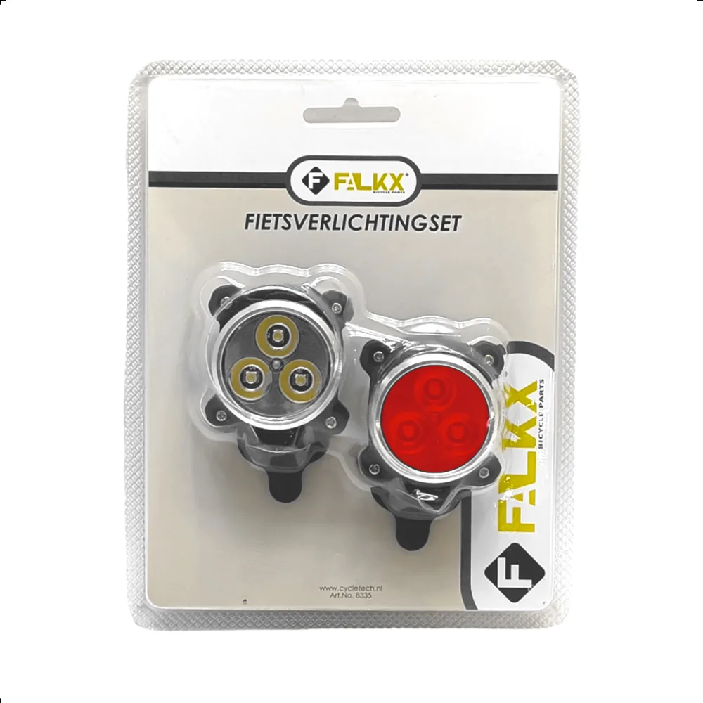FALKX Tri Star siliconen Led verlichting set zwart USB