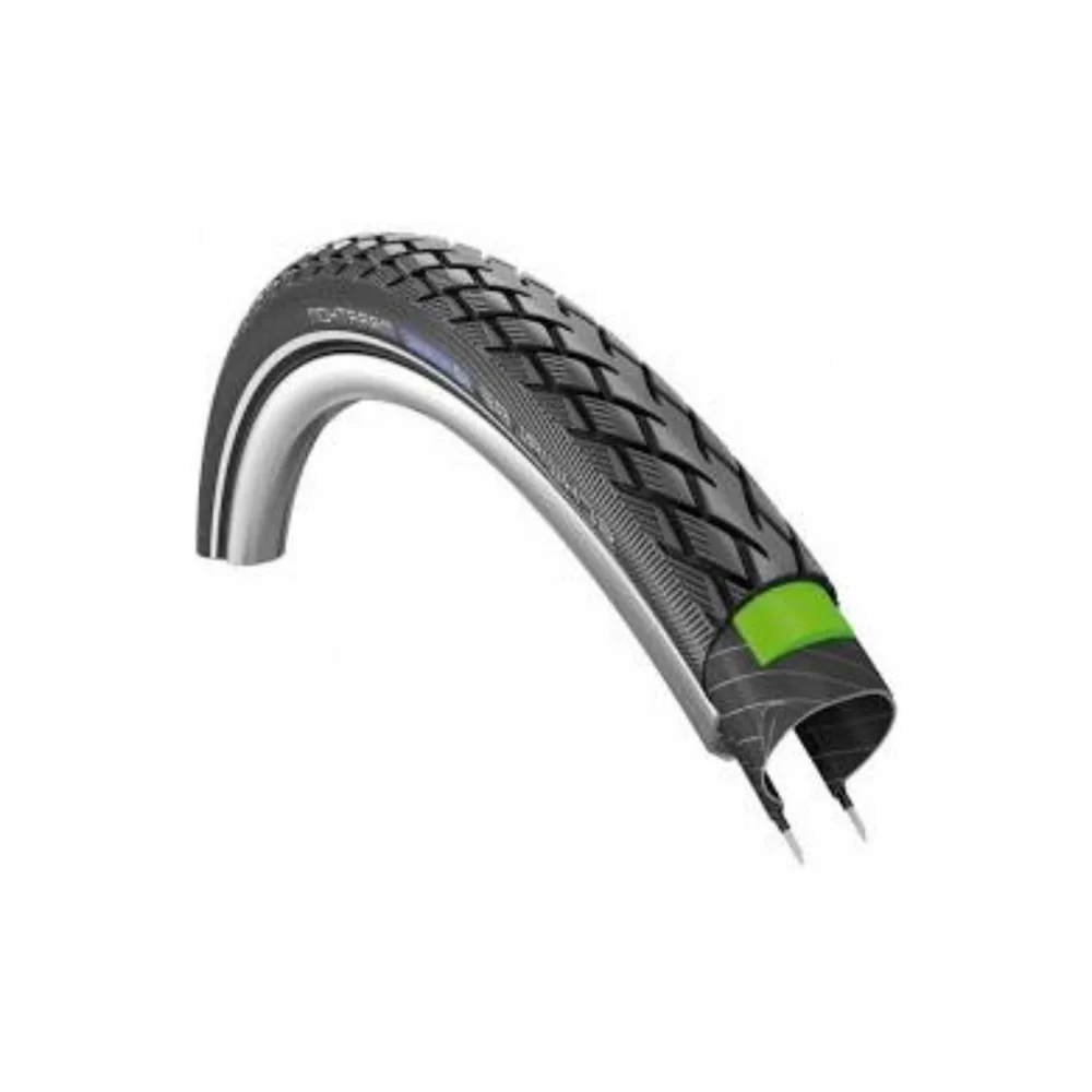 Schwalbe Marathon oa voor E-Bikes (Greenguard 3mm Anti-lek), Zwart met reflectie, 28x2.0  ETRTO  50-622