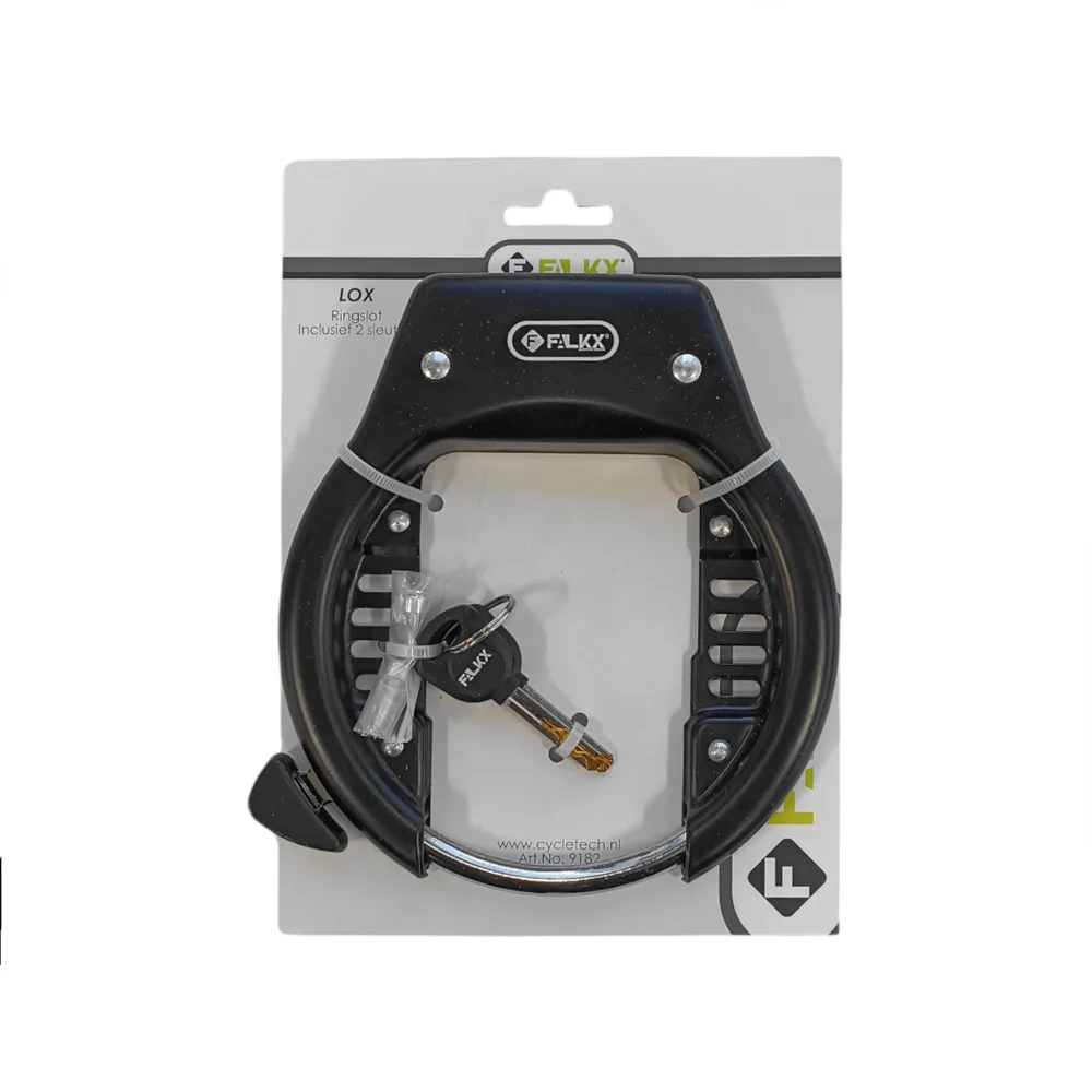 FALKX Lox Ringslot zwart . 82mm breed