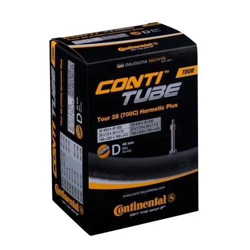 Continental Tour 28 Hermetic Plus binnenband, 28x1 5/8x1 3/8, ETRTO 32/47-622.  32/42-630/635. 40mm Hollands ventiel