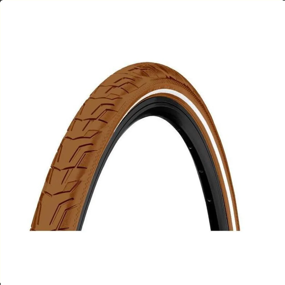 Continental Ride City buitenband, bruin met reflectie,  28x1.75 , ETRTO 47-622 (25km/h E-Bike approved)