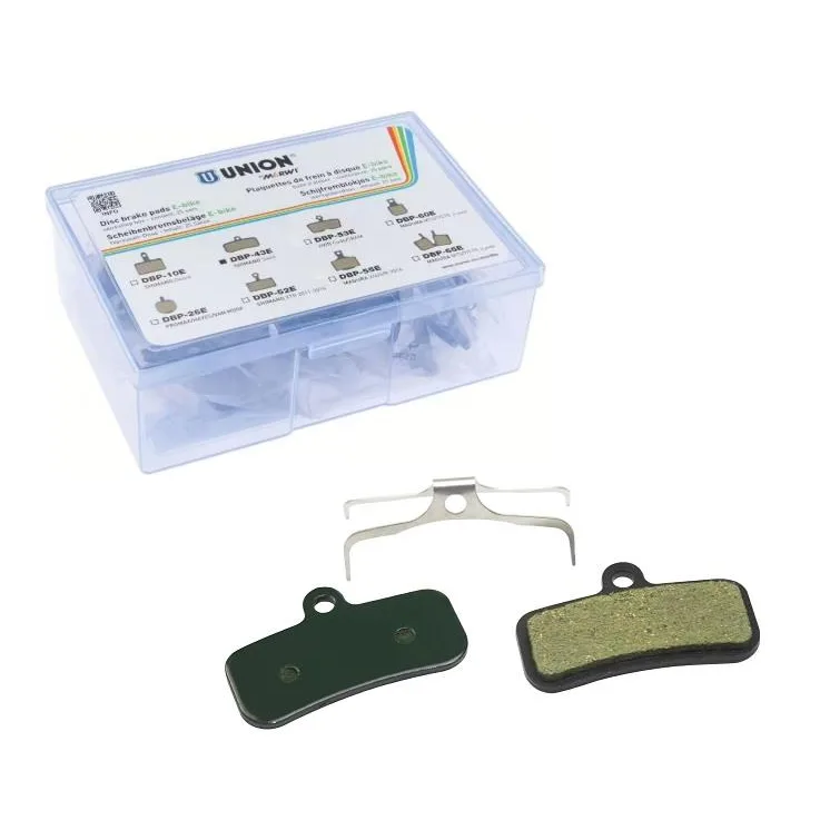 Union Schijfremblokjes DBP-43E (organisch-kevlar) voor SHIMANO Saint. Voor E-Bike, per 25 sets
