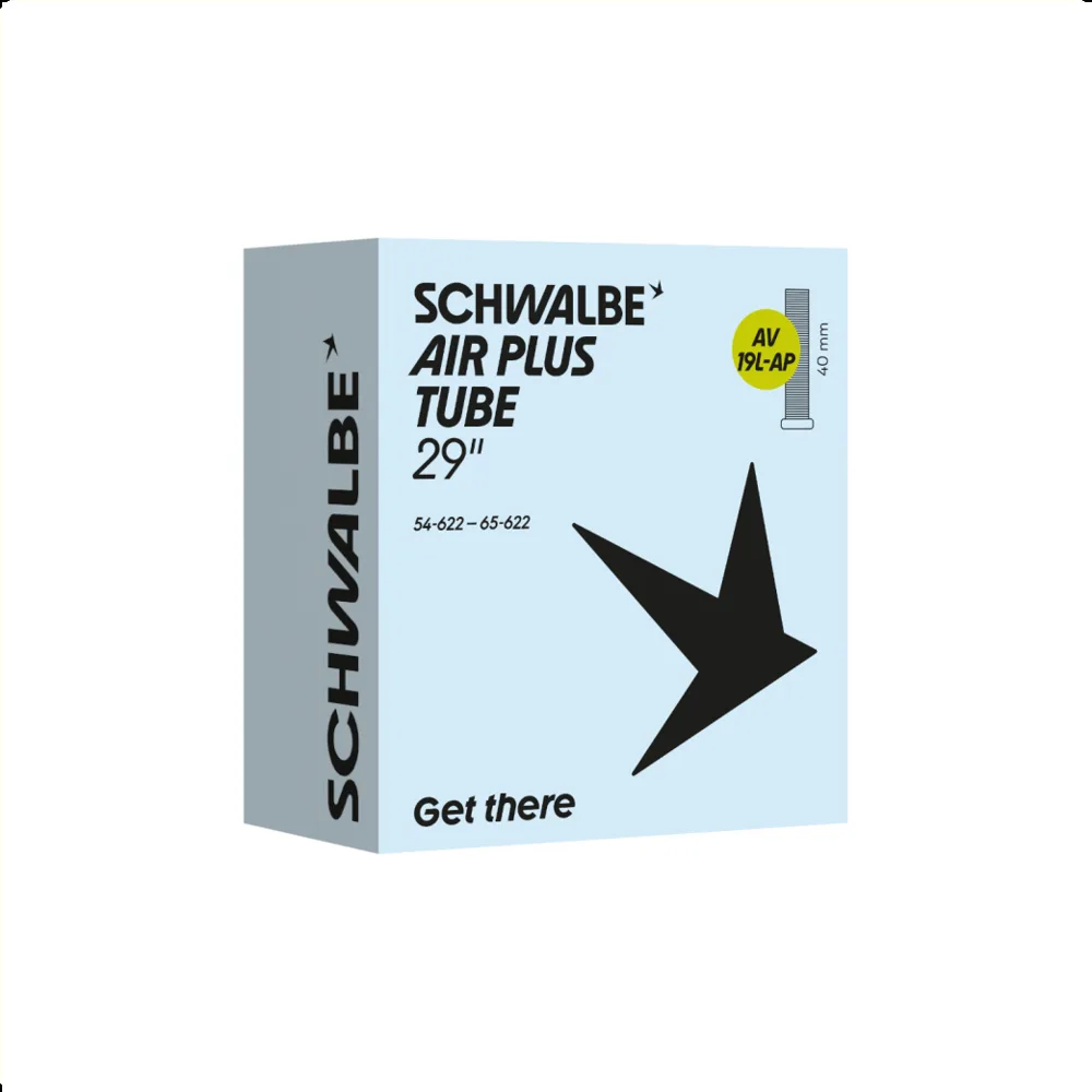 Schwalbe binnenband Air Plus AV19L ETRTO 54-65-622 Ventiel: Auto/Schräder Ventiel 40mm  (Hogere luchtdichtheid.

+ Betere lekbescherming en recyclebaar)