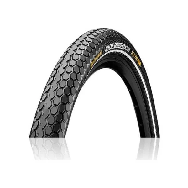 Continental Ride Cruiser buitenband, Zwart met reflectie,  28x2.00, ETRTO 50-622