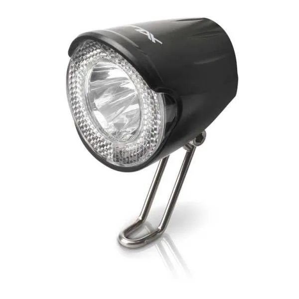 XLC Switch CL-D02 LED Koplamp 20 Lux Naafdynamo - Zwart